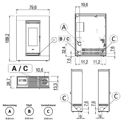 Pelletskamin CADEL Luce Plus 9 KW ULMA