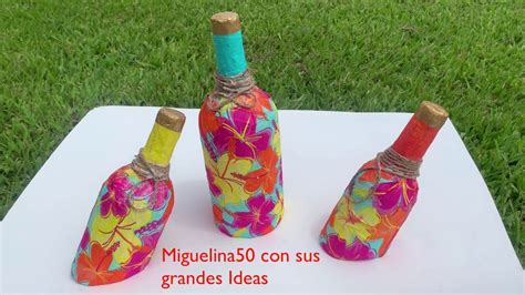 Cómo hacer Botellas de Papel by Miguelina50 YouTube