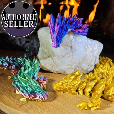 Gemstone Dragon 20 Inches 3D Printed Articulated - Etsy