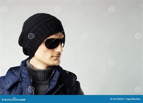 Stylish Handsome Man In Dark Sunglasses Stock Image Image Of Adult