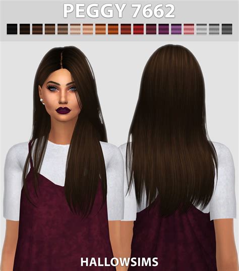 Sims 4 Ccs The Best Hair By Hallowsims