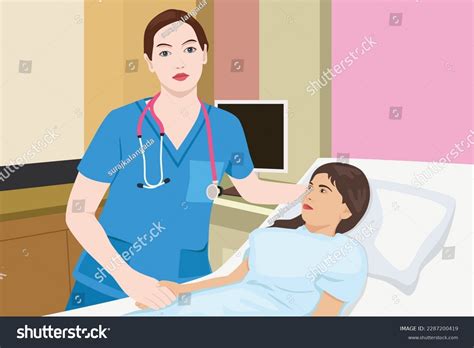 Illustration Nurse Patient Communication Photos And Images Pictures