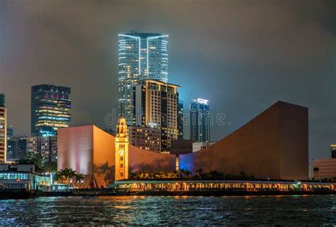 Night Hong Kong Cityscape City Skyline View Of Hong Kong Cultural