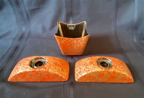 Vintage Kashani Ceramics By Shawnee Kenwood Planter With Candle Holders