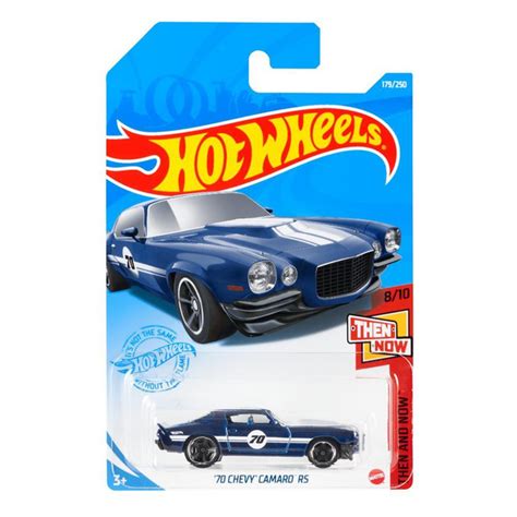 GTC69 Машинка металлическая игрушка Hot Wheels коллекционная модель 70 CHEVY CAMARO RS синий