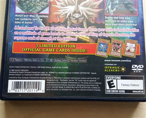 Konami Yu Gi Oh Capsule Monster Coliseum Playstation