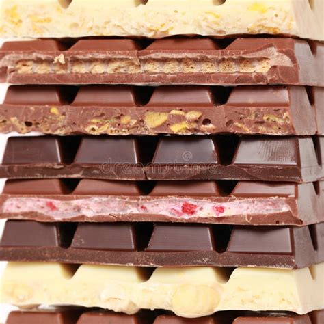 Stack Of Chocolate Stock Photo Image Of Hazelnuts Sweets 22277702