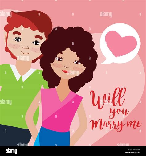 Will You Marry Me Card Stock Vector Image And Art Alamy