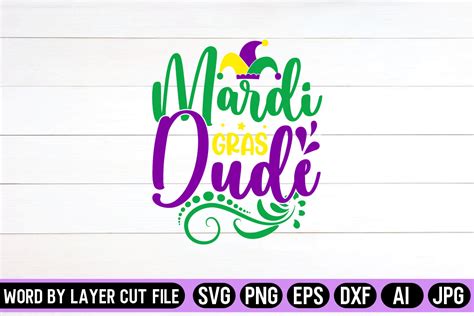 Mardi Gras Dude Svg Design Graphic By Svg Artfibers · Creative Fabrica