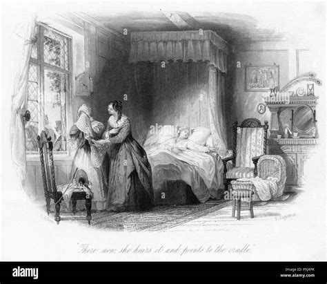 DYING MOTHER C1840 Stock Photo - Alamy