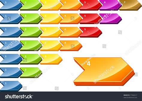 Process Steps Chevron Procedure Business Diagram Stock Illustration ...