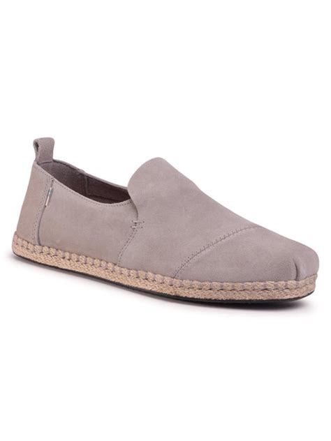 Espadryle Toms Deconstructed Alpargata Rope 10015035 Szary Eobuwie Pl