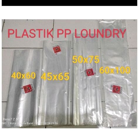 Jual Kantong Plastik Pp Bening Plastik Laundry Uk 30x35 40x60 45x65