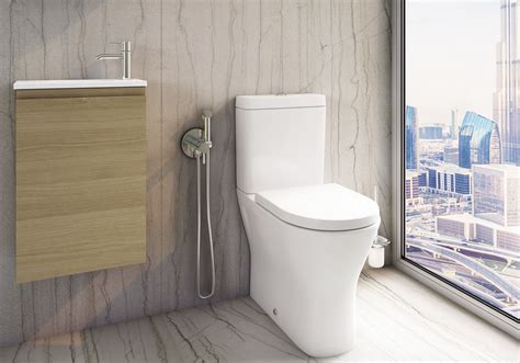 RAK Resort Maxi Close Coupled Fully Back To Wall Rimless Toilet WC Pack