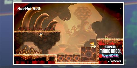Super Mario Bros Wonder Hot Hot Hot Course Guide All Wonder Seeds
