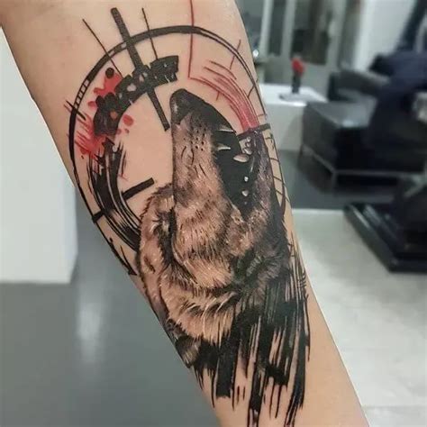 The Best Howling Wolf Tattoos For Men Women Petpress Grey Wolf