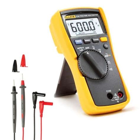 Fluke 114 True RMS Multimeter With Fluke Test Leads Testermans