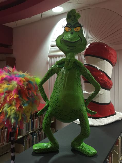 Dr Seuss Paper Mache Grinch The Grinch Who Stole Christmas Paper