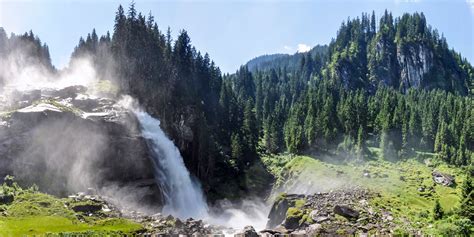 Großformat Poster Wald Bäume Krimmler Wasserfälle 180x90cm