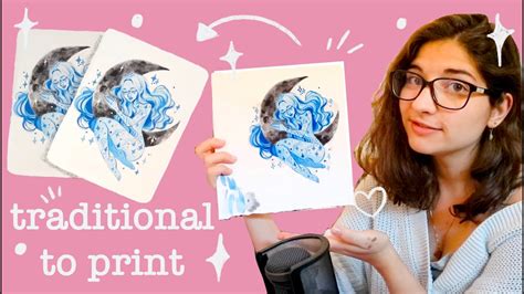 How To Make Art Prints At Home Traditional Art Into Print Youtube