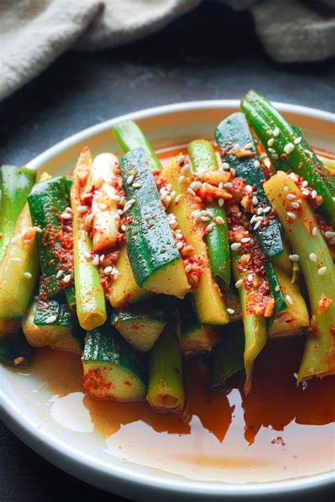 Best Cucumber Kimchi Recipe Oi Kimchi Posh Plate