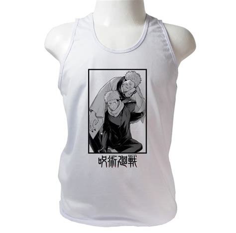 Camisa Camiseta Regata Sukuna Jujutsu Kaisen Anime Manga Elo