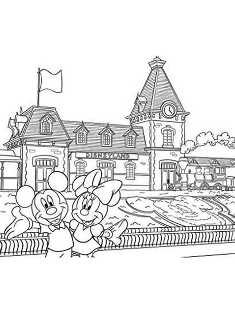 Disneyland Characters Coloring Pages