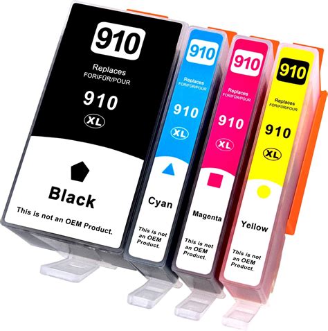 910xl Ink Cartridges Replacement For Hp 910xl Hp Ink 910 Black Color Combo Pack