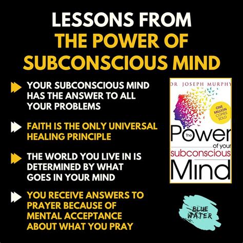 Your Subconscious Mind Has The Answer To All Your Problems Lessons