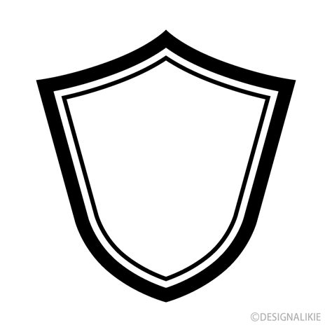 Shield Clip Art Black And White