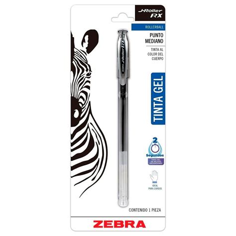 Bol Grafo Tinta Negra Zebra J Roller Rx Punto Mediano Walmart