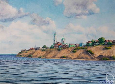 «Волга» картина Иванова Владимира (бумага, акварель) — купить на ArtNow.ru