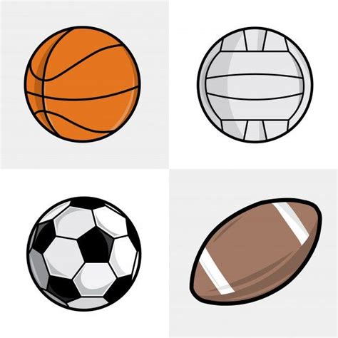 Juego De Balones Deportivos Diferentes Premium Vector Freepik