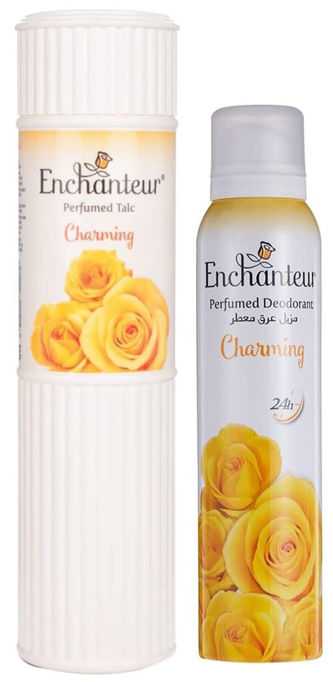 Enchanteur Charming Perfumed Talc For Women 250g With Roses Muguets