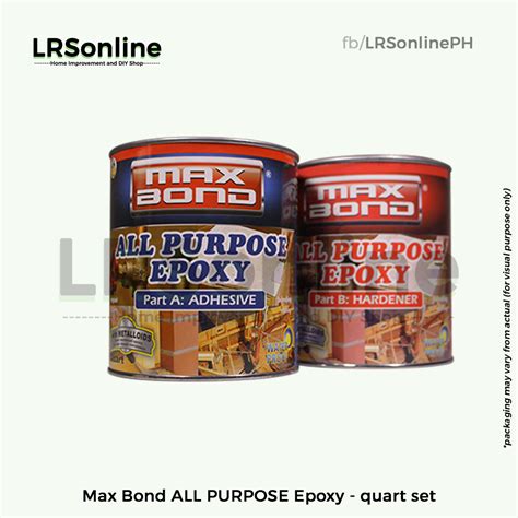 Max Bond All Purpose Epoxy Quart Set Lazada Ph