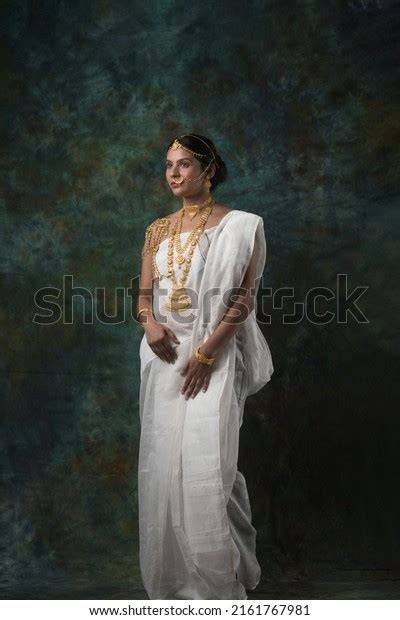 White Saree Images Stock Photos Vectors Shutterstock