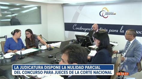 Consejo de la Judicatura declaró nulidad insanable parcial en el