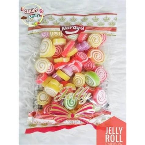 Jual TERLARIS NARAYA JELLY ROLL PERMEN JELLY JELLY GULUNG 400 GR GRM