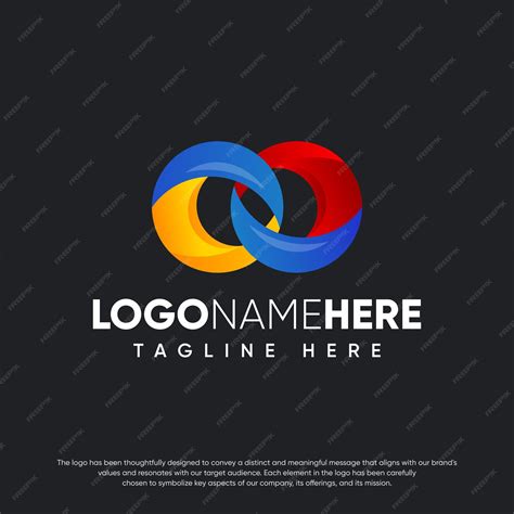 Premium Vector Colorful Infinity Vector Logo Design With Black Background