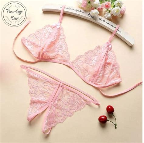 Kanten Lingerie Open Kruis Roze L Sexy Hot Erotische Set Vrouwen Kant