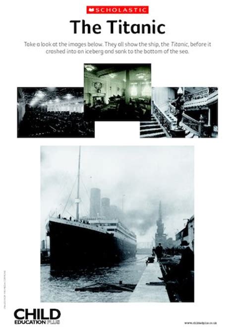 The Titanic Photos Primary KS1 KS2 Teaching Resource Scholastic