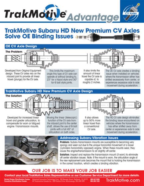 Trakmotive Subaru Hd Cv Axles Solve Oe Binding Issues Trakmotive