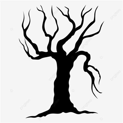 Haunted Tree Vector Design Images Haunted Dry Tree Isolated Icon Vector Png Images Tree