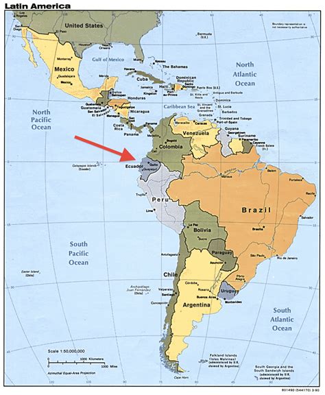 Detailed South America Map