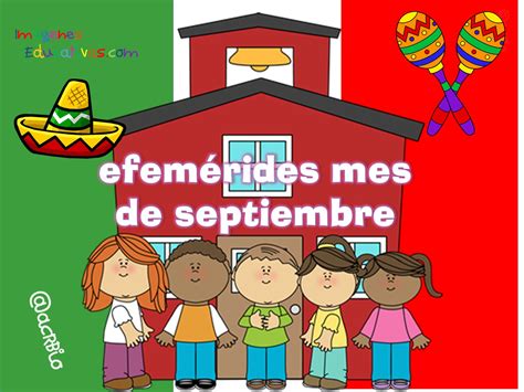 Efemérides Mes De Septiembre 1 Imagenes Educativas