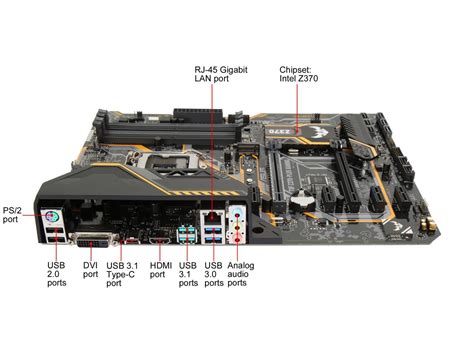 Asus Tuf Z370 Plus Gaming Lga 1151 300 Series Atx Intel Motherboard