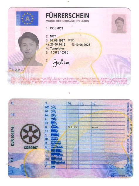 Austria Driver License Pspsd V