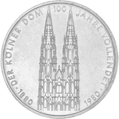 5 DM Gedenkmünze 1980 100 Jahre Kölner Dom