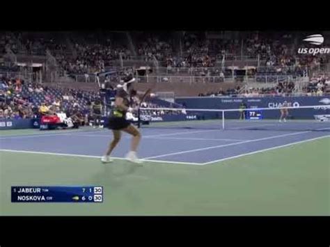 Linda Noskova Vs Ons Jabeur Us Open Second Round Youtube