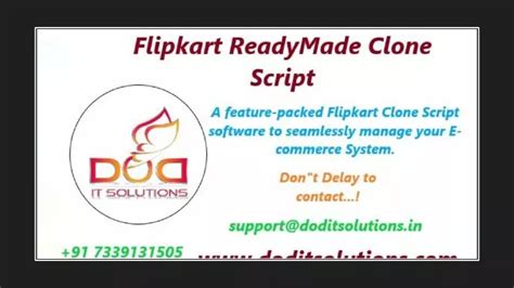 Ppt Best Readymade Flipkart Clone Script Dod It Solutions